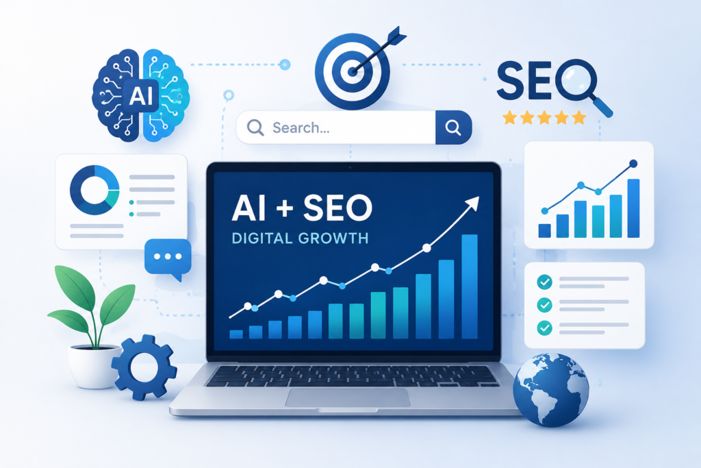 AI SEO and digital marketing strategy for businesses